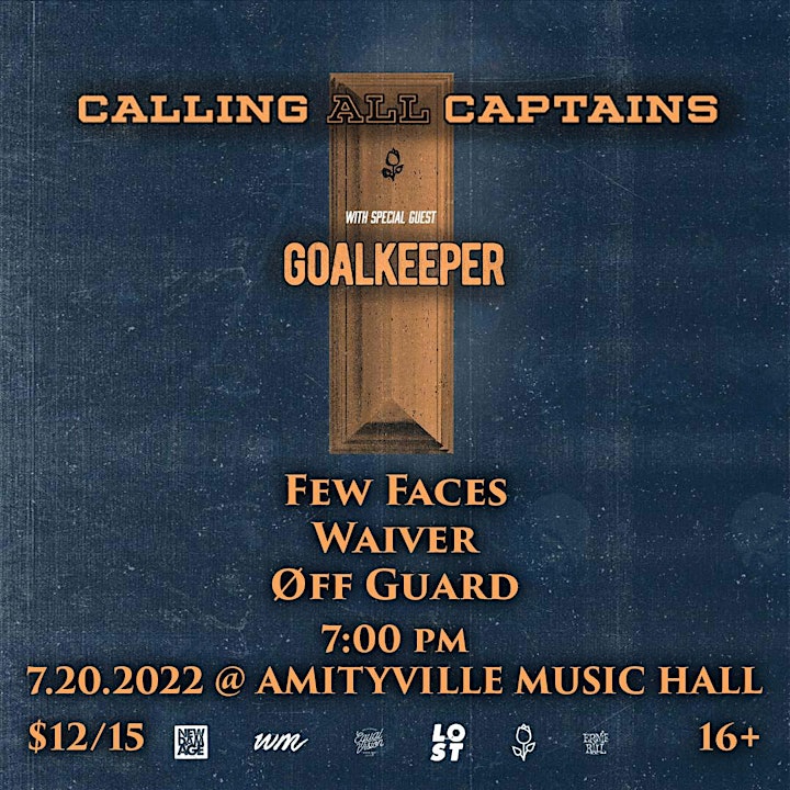 Calling All Captains, Goalkeeper, Few Faces, Waiver, Øff Guard at AMH image