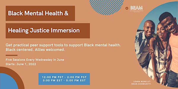 Black Mental Health & Healing Justice: Peer Support Training Institute