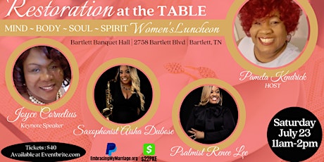 Restoration at the Table! tickets