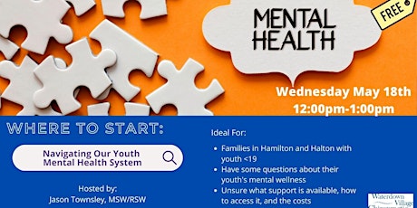 Where to Start: Navigating our Youth Mental Health System tickets