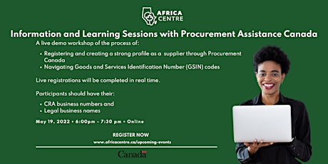 Information and Learning Sessions with Procurement Assistance Canada Tickets