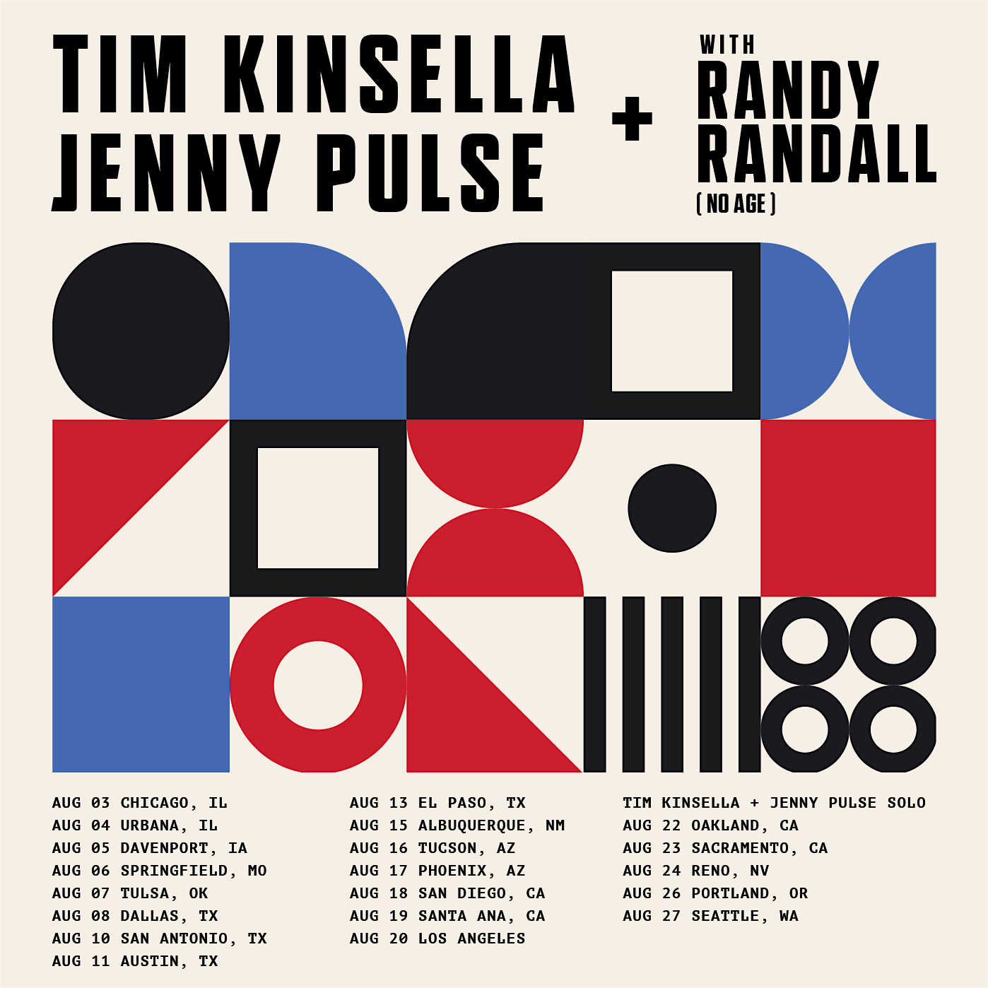 Tim Kinsella & Jenny Pulse + Randy Randall (No Age) [Early Show]