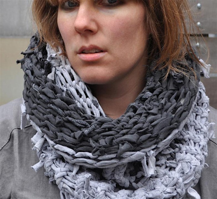 Loom Knit Upcycled Cowl  Workshop: Online - Self-Paced image