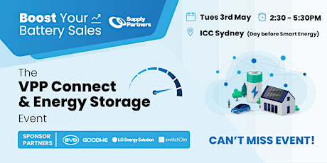 The VPP Connect & Energy Storage Event - Boost your Battery Sales primary image