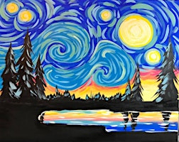 Paint Night in Rockland - Starry Night at G.A.B.'s