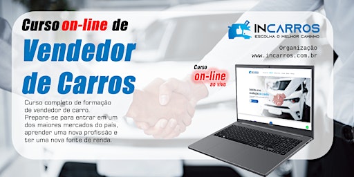 Curso on-line de Vendedor de Carros - Turma Maio 2022