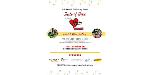 Healing Hearts Adaptive Recreation | Food & Wine Tasting Fundraising Event