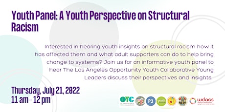 Youth Panel: A Youth Perspective on Structural Racism