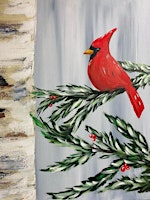Paint Night in Rockland - Birch and Cardinal at G.A.B.'s