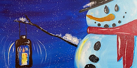 Paint Night in Rockland - Cozy Snowman at G.A.B.'s