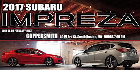 2017 Subaru Impreza Launch primary image