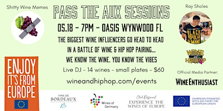 Clink Different Presents…. Wine and Hip Hop “Pass The Aux Sessions” - MIAMI