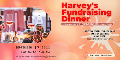 Harvey's Dinner tickets