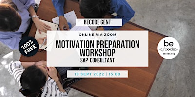 Becode Gent – Motivation workshop – SAP Consultant