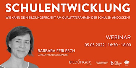 Bildünger Webinar: Schulentwicklung & Qualitätsmanagement  primärbild