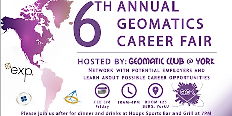 6th Annual Geomatics Career Fair York University primary image