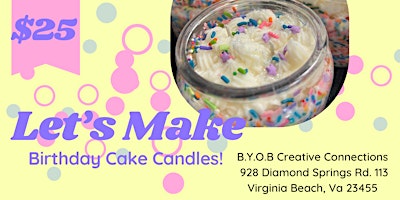 Birthday Cake Candle Making Class