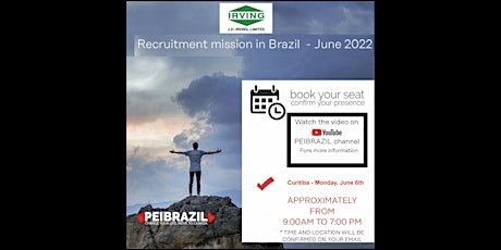 Recruitment event on Curitiba, Monday, June 6th ingressos