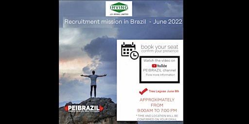 Recruitment event on 3 Lagoas,  June 8th