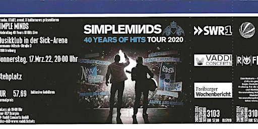 Simple Minds 27.05.22 Freiburg i.Br. Musikklub in der Sick-Arena