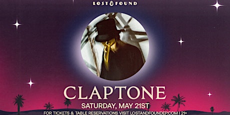 Claptone  at Lost & Found tickets