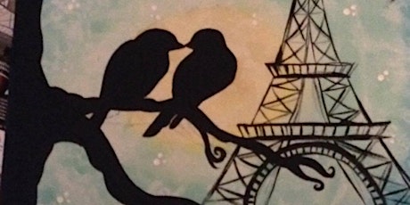 Lovebirds Canvas Painting Class- Feb 13th 630-830pm primary image