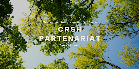 Subventions Partenariat CRSH : Conversation avec un titulaire dans un parc billets