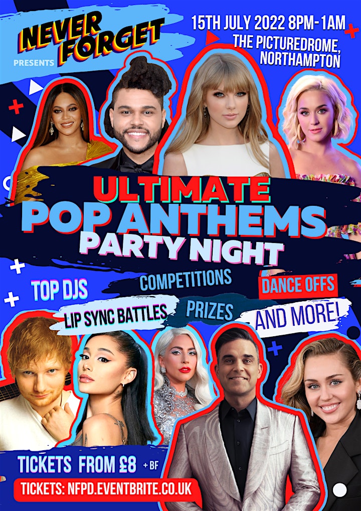 ULTIMATE POP ANTHEMS PARTY NIGHT image