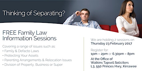 FREE Family Law Information Session primary image