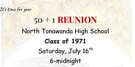 NTHS Class of 1971 50th Reunion tickets