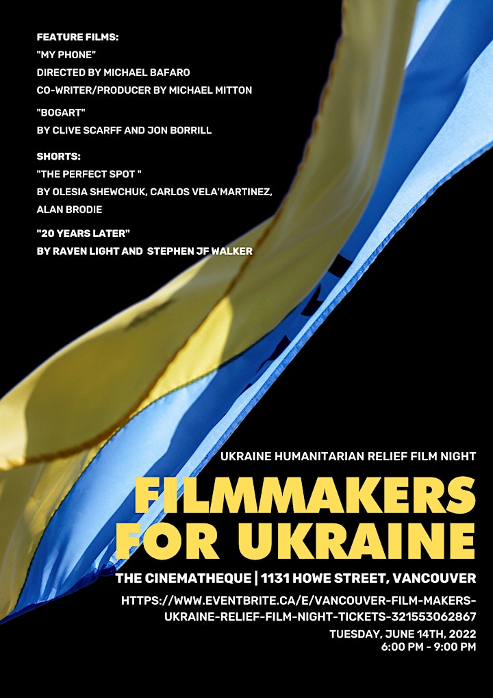 Vancouver film makers Ukraine relief film night image