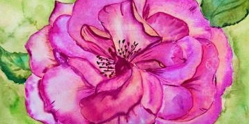 Delicate Rose  in Watercolors with Phyllis Gubins