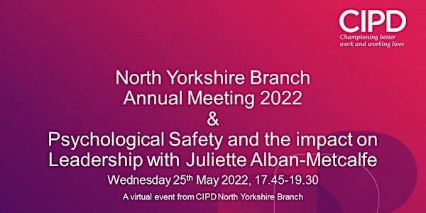 CIPD North Yorkshire Branch Annual Meeting