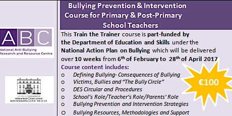 Train the Trainer - Online Bullying Prevention Course primary image