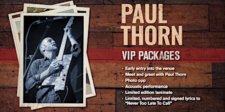 Paul Thorn VIP Meet & Greet tickets