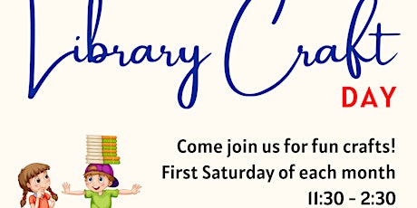 FREE Library Craft Day for Kids at Irvine tickets