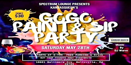 GOGO PAINT AND SIP GROWN & SEXY tickets