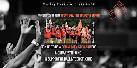 BSJ Stewarding - Marlay Park area - Green Day / Weezer / Fall Out Boy primary image