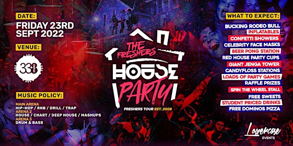 THE PROJECT X FRESHERS HOUSE PARTY @ STUDIO 338 LONDON!
