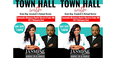 Town Hall with Rep. Crockett and Roland Martin tickets