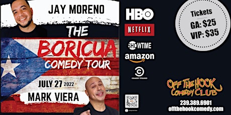 The Boricua Comedy Tour Live in Naples, Florida! tickets