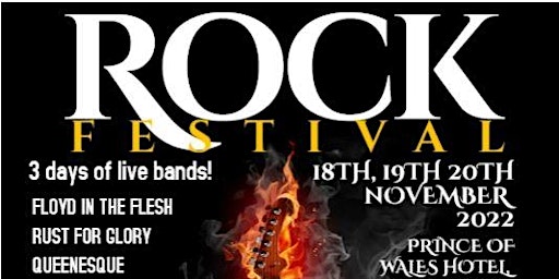Live Rock Weekend - Southport - 18th to 21st November 2022 primary image