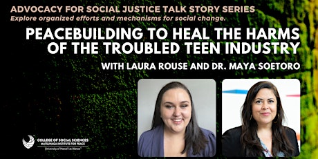 Peacebuilding to Heal the Harms of the Troubled Teen Industry tickets