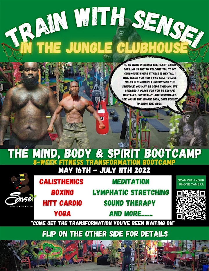TRAIN WITH SENSEI (MIND, BODY, AND SPIRIT FITNESS BOOTCAMP CLASSES) image