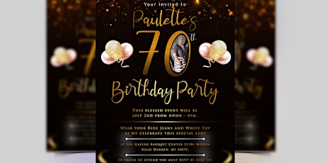 Paulette's 70th Birthday Party tickets