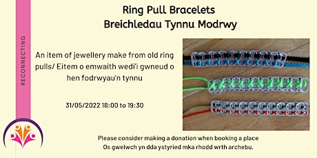 Ring Pull Bracelets/ Breichledau Tynnu Modrwy tickets