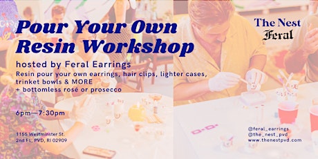 Pour Your Own Resin Workshop - Earrings & Trinket Bowls