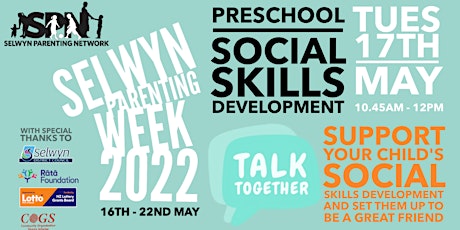 Preschool Social Skills Development - One Hour Workshop For You /Your Child tickets