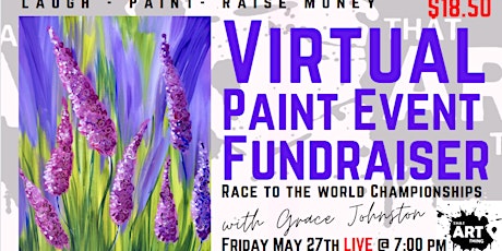 Virtual Paint Night Fundraiser - Grace's Race to the Championships billets