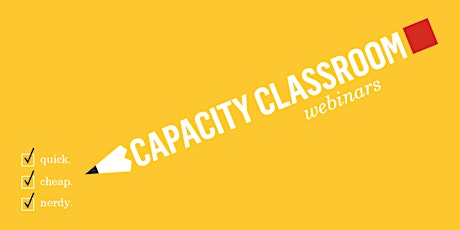 Capacity Classroom: Intermediate Google Analytics primary image